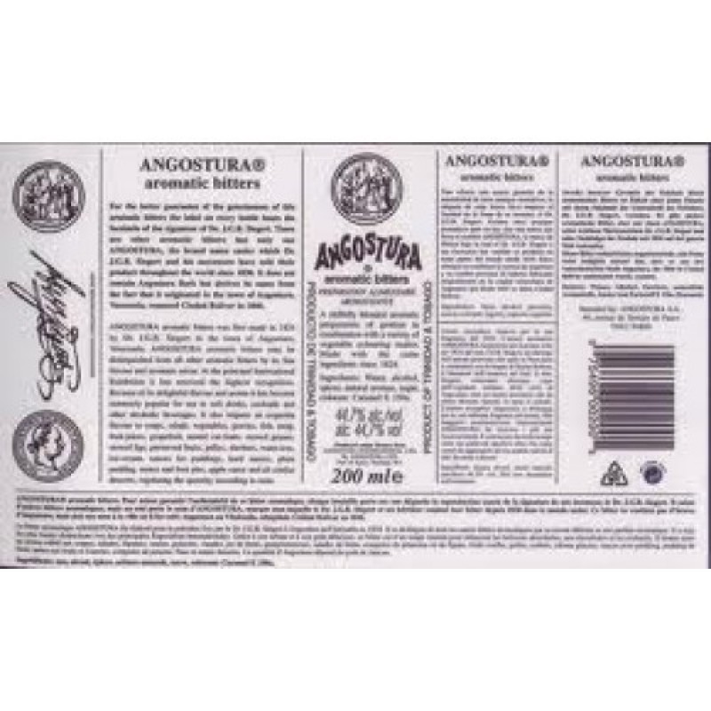 Angostura, aromatic bitters 20 cl