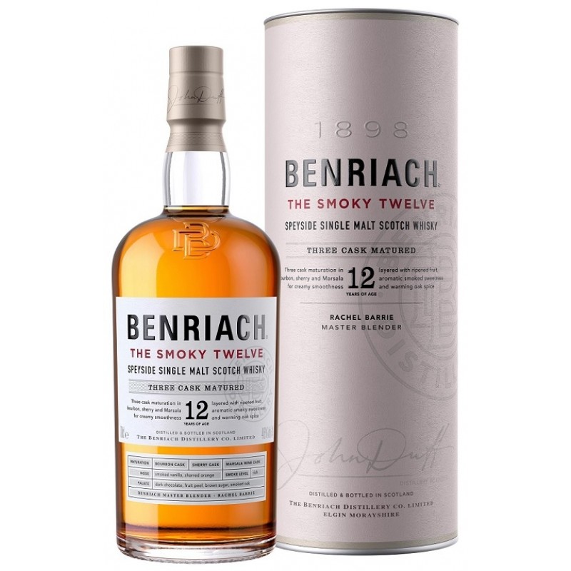 Benriach, The Smoky Twelve, 12 års Speyside Single Malt Whisky 