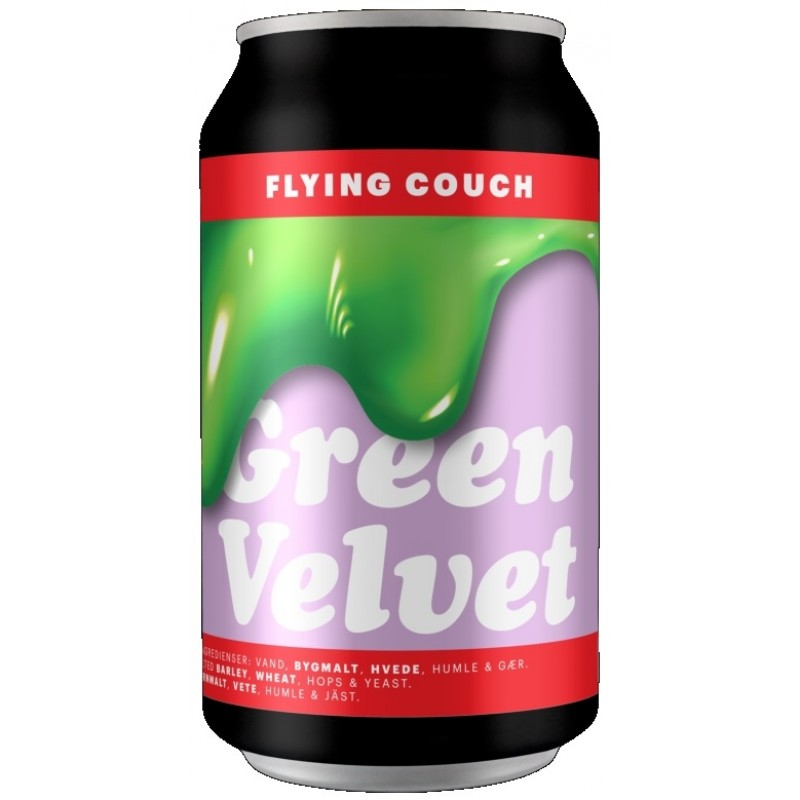 Flying Couch, Green Velvet