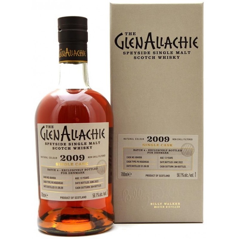 The GlenAllachie, 2009 PX Sherry Cask 13 år, Speyside Single Malt Whisky
