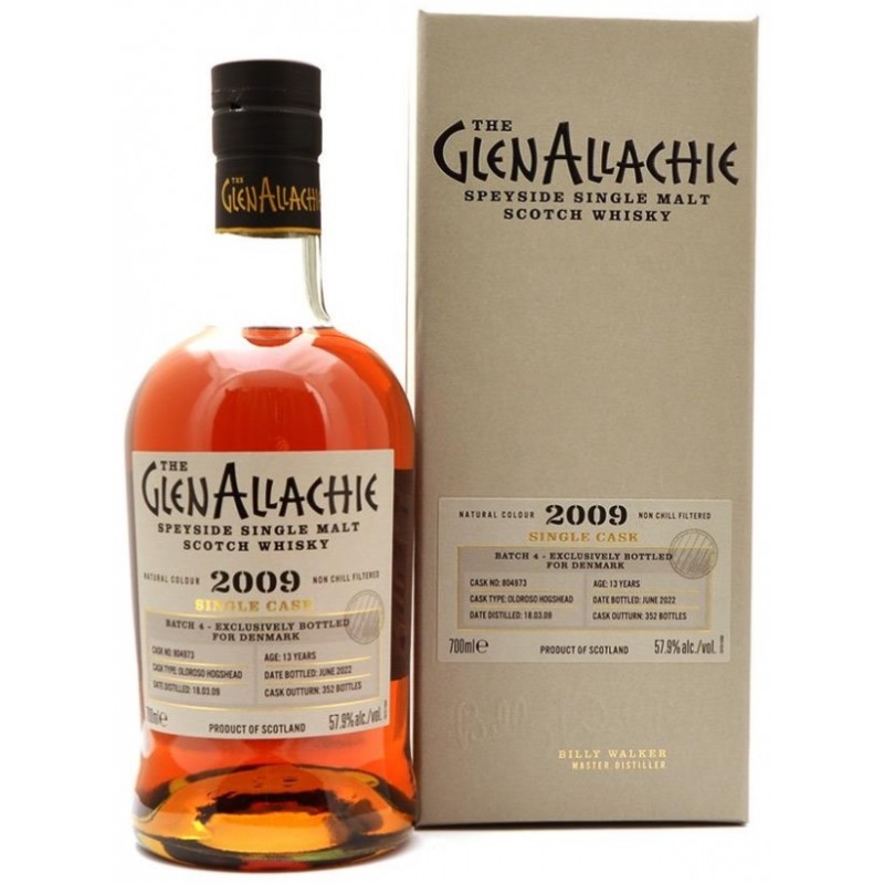 The GlenAllachie, 2009 Oloroso Sherry Cask 13 år, Speyside Single Malt Whisky