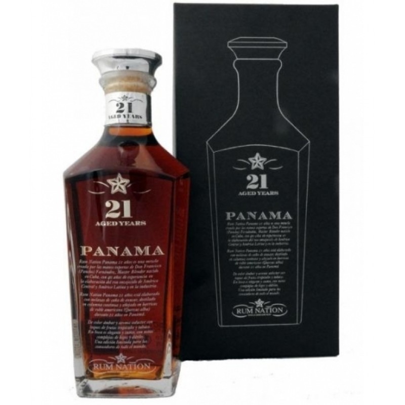 Rum Nation, Panama, 21 års - Decanter 