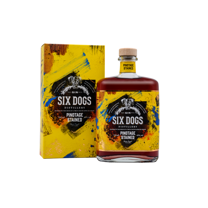 Six Dogs, Gin Distillery, Pinotage Stained, Premium