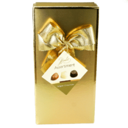 Fyldte belgiske chokolader – Guld æske, 125gr