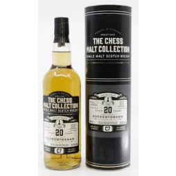The Chess Malt Collection, Auchentoshan 20 års, Single Malt Whisky - Black Pawn - C7